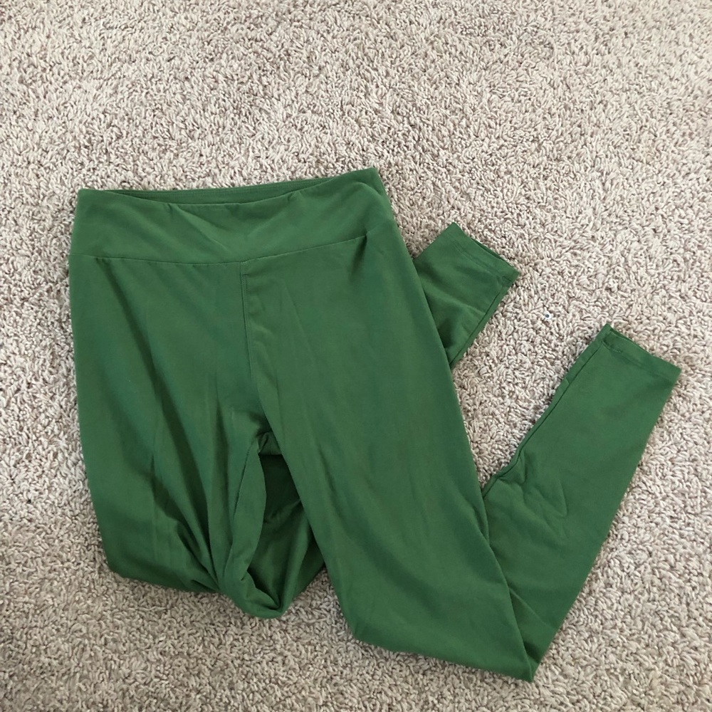 high waist green leggings